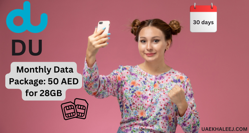 Du Monthly Data Package 50 AED 28GB