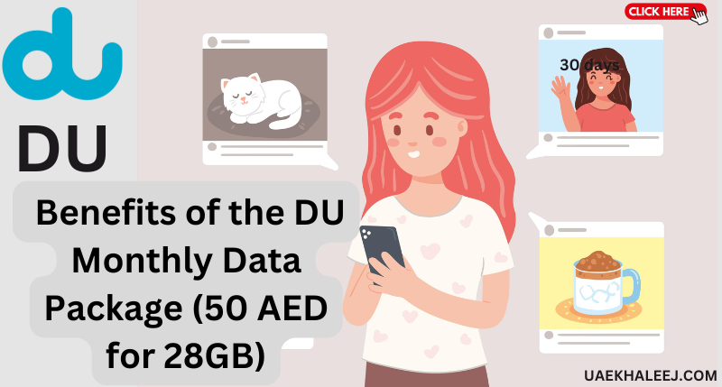 Du Monthly Data Package 50 AED 28GB