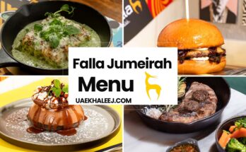 Falla Jumeirah Menu