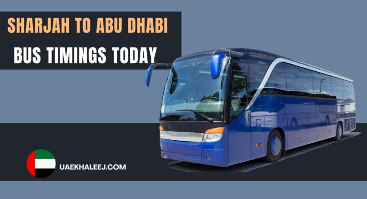 sharjah to abu dhabi bus timings